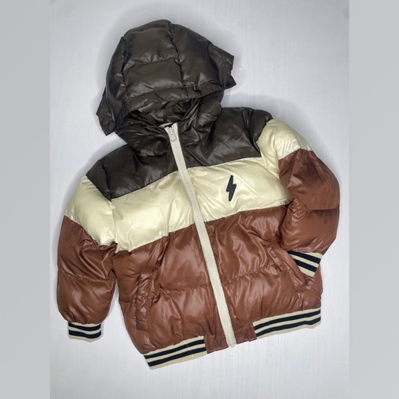 Rylee + Cru Other - Rylee & Cru Puffer Jacket Boys 4-5 Color Block